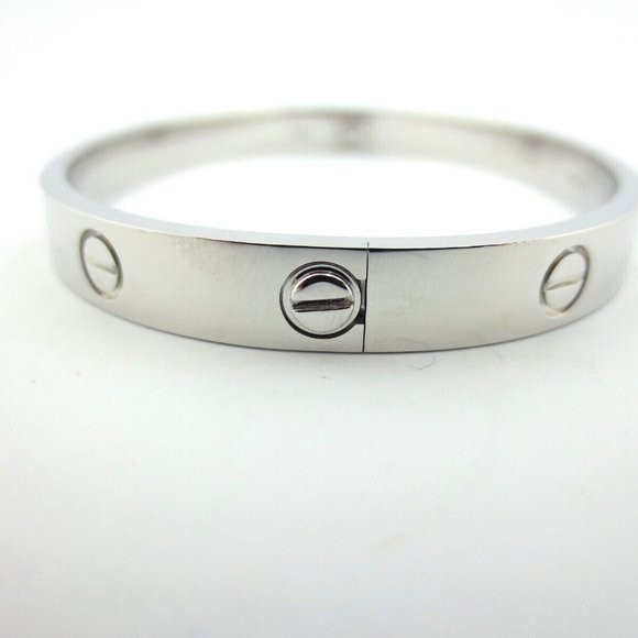 Cartier Love Bracelet Bangle in 18k White Gold NEW STYLE Screw System - Picture 3 of 6
